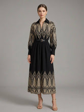 Belted Embroidered Dress