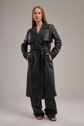 leather trench coat