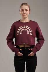 cropped sweatshirt