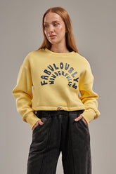 cropped sweatshirt