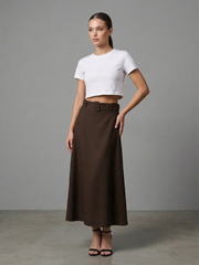 High-Waisted Maxi Skirt