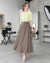 High-Waisted Maxi Skirt