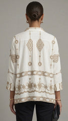 Gilded Bohemian Linen Shirt