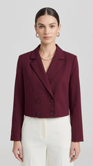 Breasted Cropped Blazer