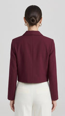 Breasted Cropped Blazer