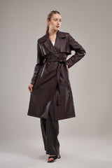 leather trench coat
