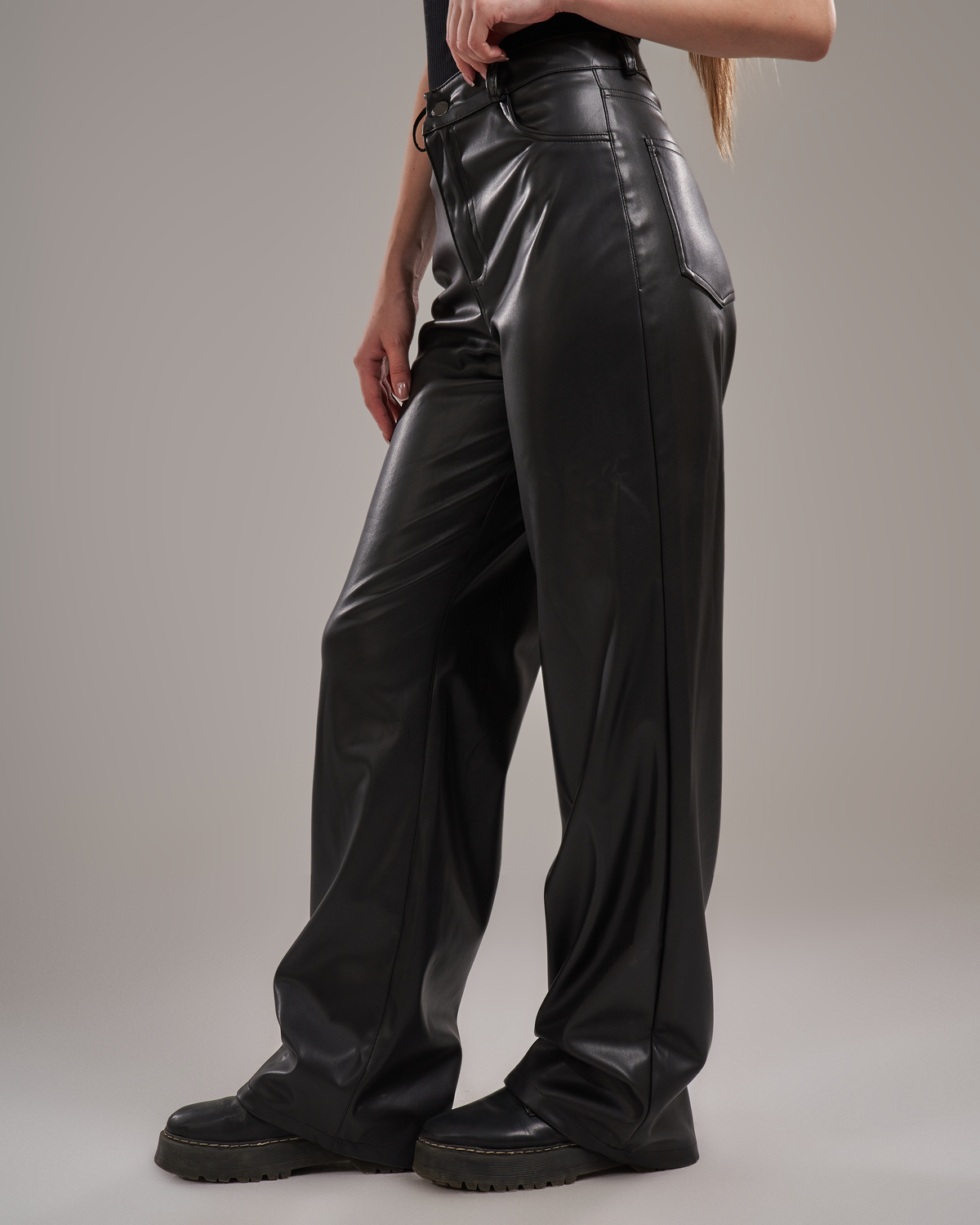 Matte Leather PantsGlossy
