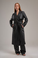 leather trench coat