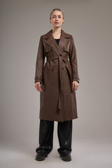 leather trench coat