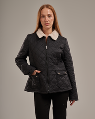 Puffer Jacket with Fur Collar