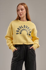 cropped sweatshirt
