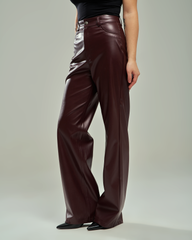Glossy Leather Pants