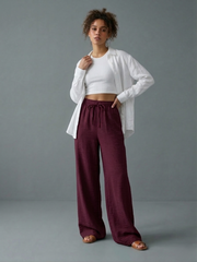 High-Waisted Linen Pant