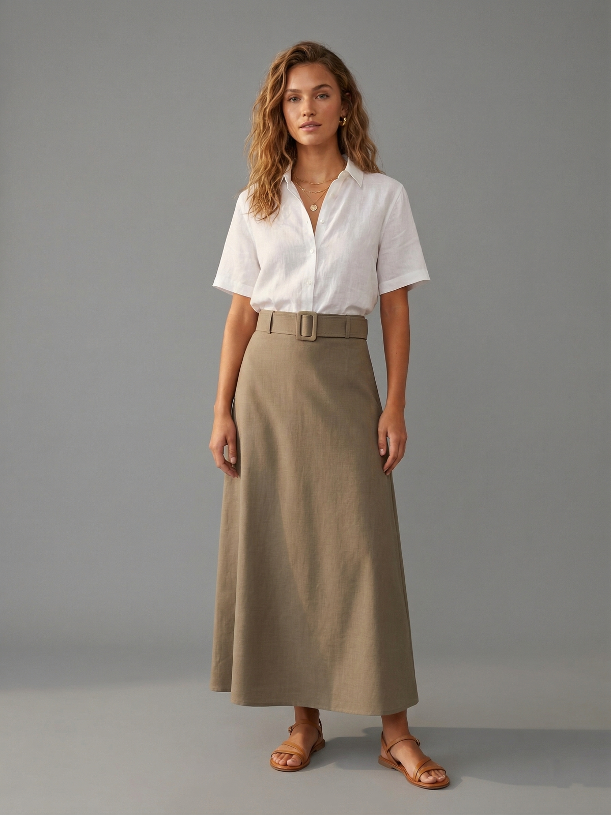 High-Waisted Maxi Skirt