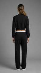 Sleek Cropped Tracksuit