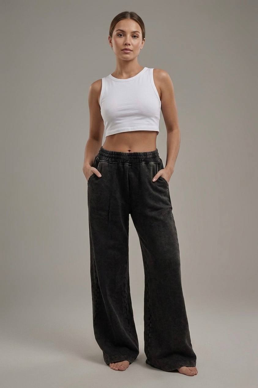 Acid-Wash Sweatpants