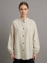 Frayed Linen Shirt