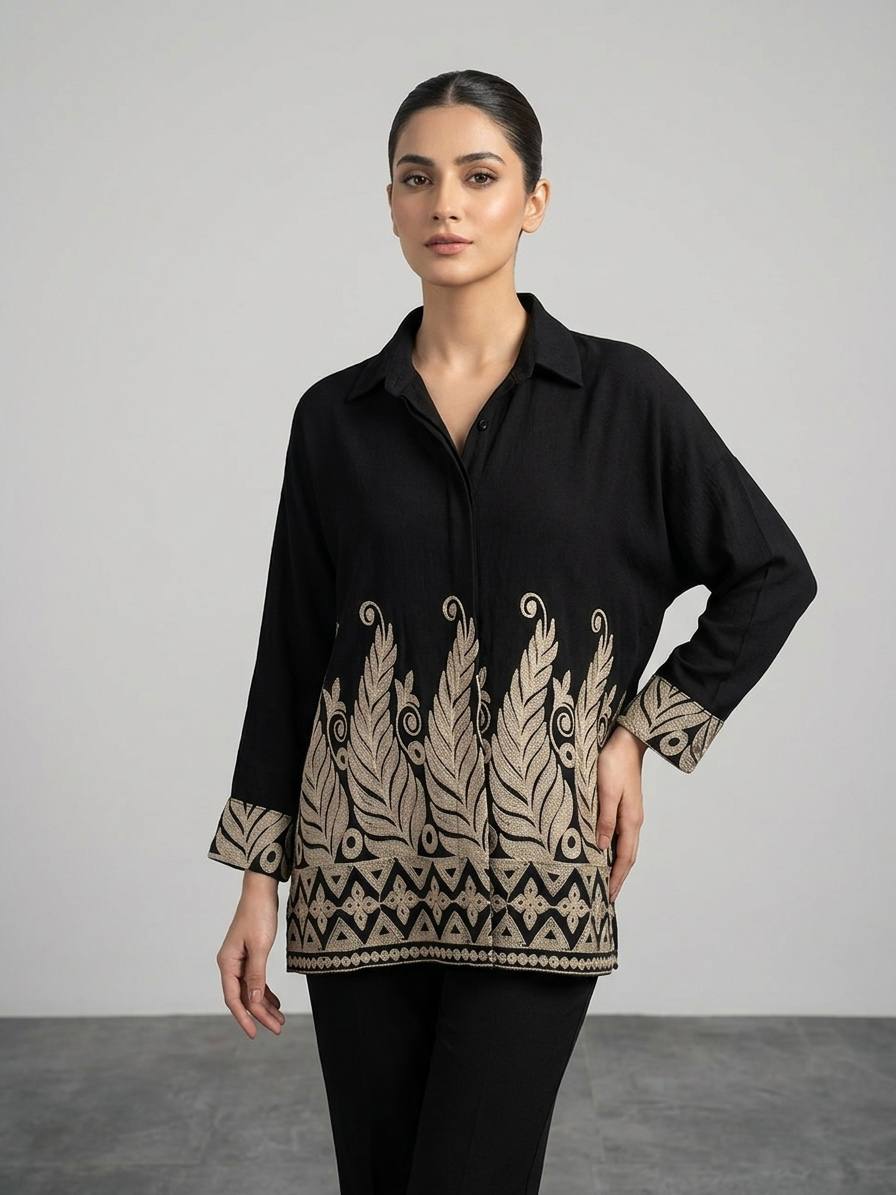 Gilded Bohemian Linen Shirt 2