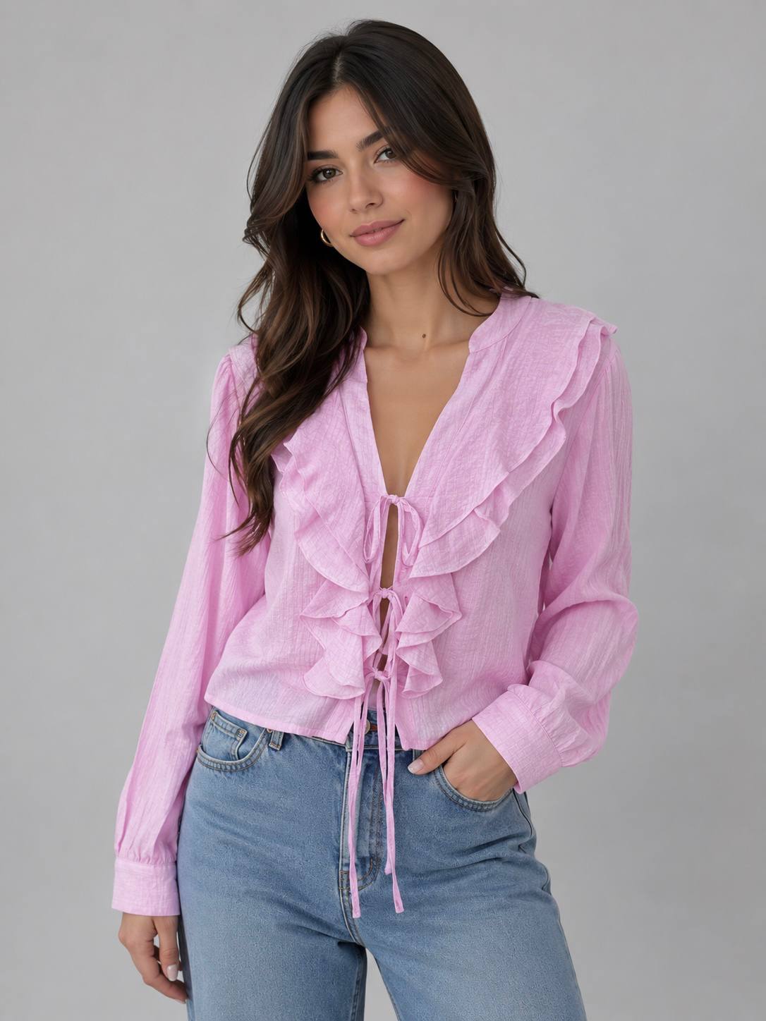Oasis Ruffle blouse