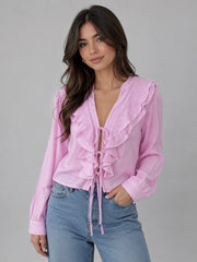 Oasis Ruffle blouse