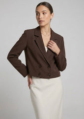 Breasted Cropped Blazer