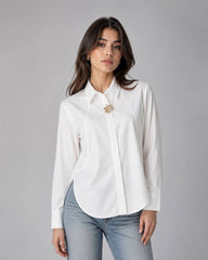 Floral Brooch Blouse