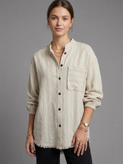Frayed Linen Shirt