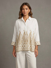 Gilded Bohemian Linen Shirt 2