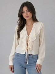 Oasis Ruffle blouse