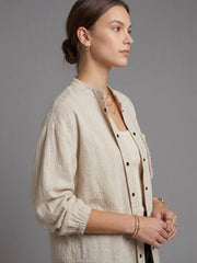Frayed Linen Shirt