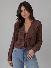 Oasis Ruffle blouse