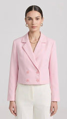 Breasted Cropped Blazer