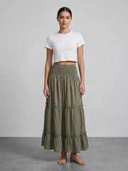 Smocked Skirt